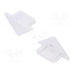 10 set : 91070001 -AS - Cap for LED profiles, white, 2pcs, ABS, TRIO10