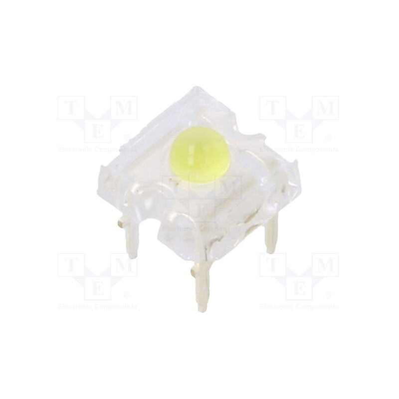 10 pcs : OSW47LZ141P - LED Super Flux, 7.62x7.62mm, white cold, 10000÷12000mcd, 40°