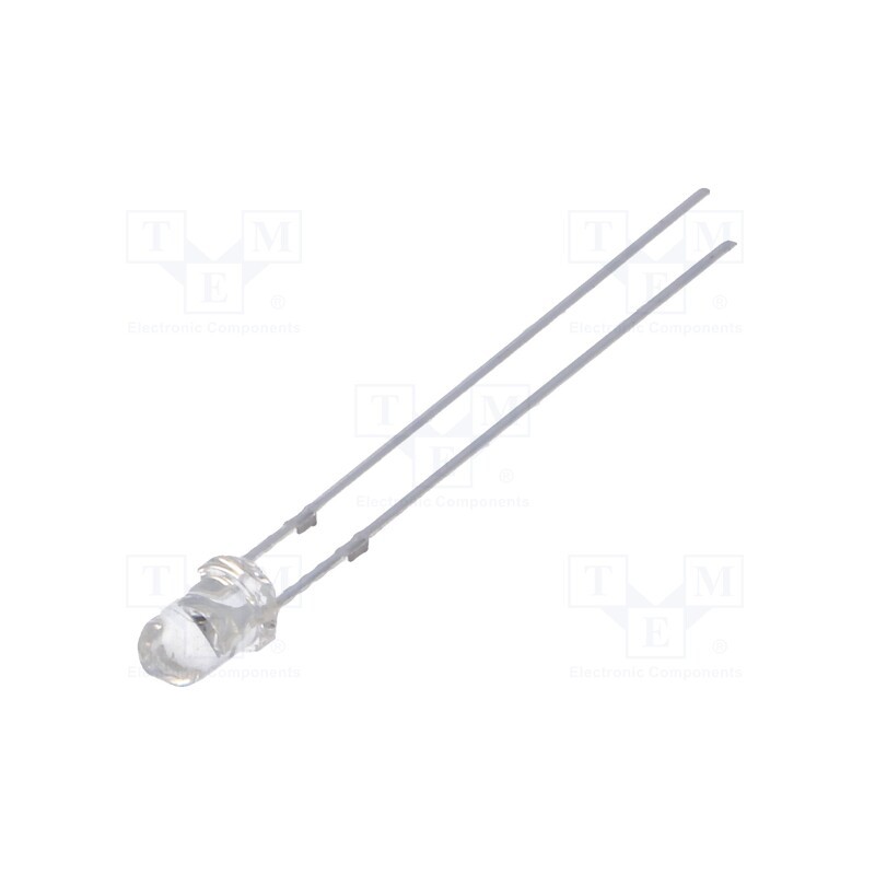 10 pcs : OSV5DL3131A - LED, 3mm, violet, 30°, Front: convex, 2.9÷3.6V, No.of term: 2
