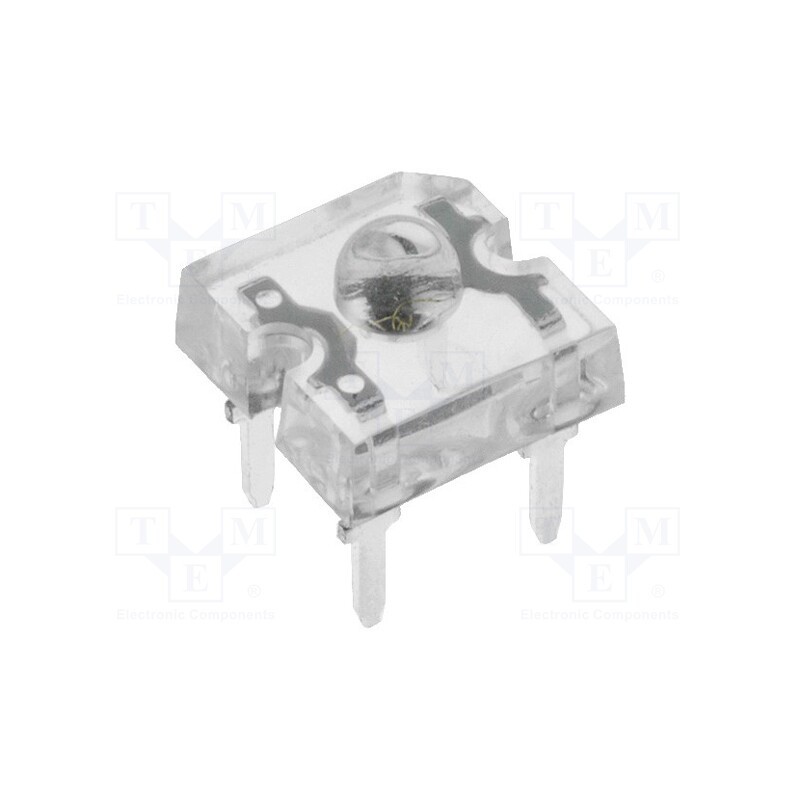 10 pcs : OSV4HAZ161D - LED Super Flux, 7.62x7.62mm, violet, 150mcd, 60°, Front: convex