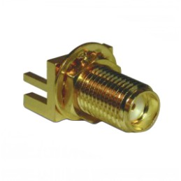 1 pcs - Amphenol RF, jack Edge Mount SMA Connector, 50Ω, Solder Termination, Straight Body