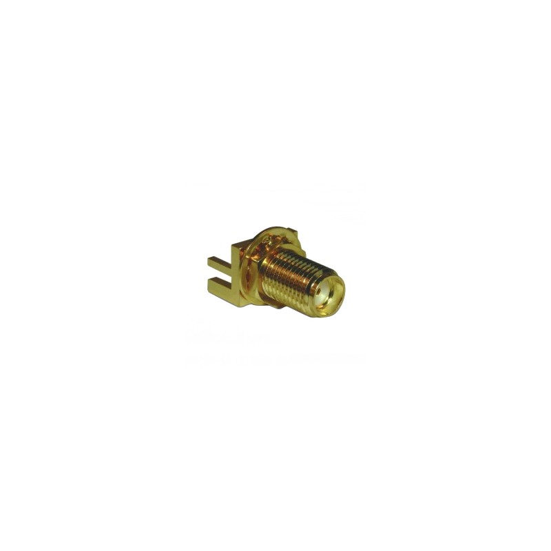 1 pcs - Amphenol RF, jack Edge Mount SMA Connector, 50Ω, Solder Termination, Straight Body
