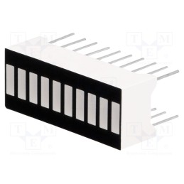 10 pcs : OSX10201-YGR1 - Display: LED, bargraph, yellow (4x) / green (3x) / red (3x)