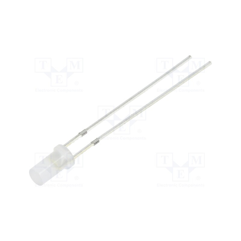 10 pcs : OSMMD23NE2A - LED, 3mm, white warm, 750÷1120mcd, 140°, Front: flat, 2.7÷3.4V