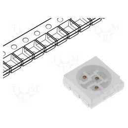 10 pcs : OSR5MTS4C1A - LED, SMD, 5060,PLCC6, red, 2180÷3000mcd, 5x5x1.5mm, 120°, 1.8÷2.6V