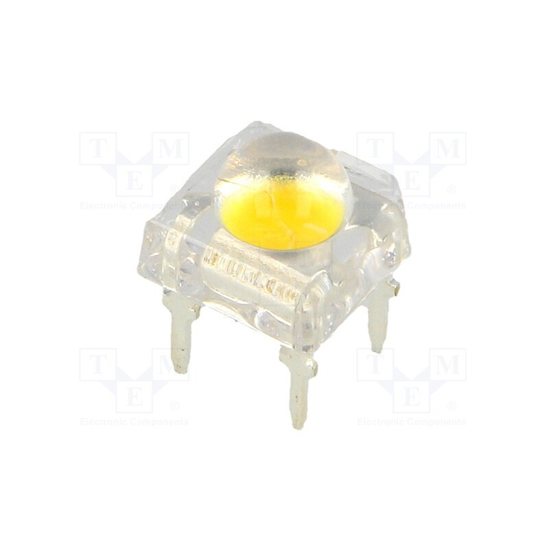 10 pcs : OSM5G4Z2C1P - LED Super Flux, 7.62x7.62mm, white warm, 23÷25lm, 120°, 20mA