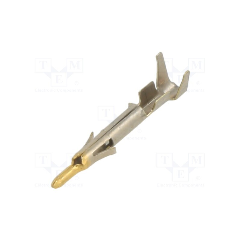 10 pcs : 170364-3 - Contact, male, brass, selectively gold plated, 0.3÷0.8mm2, bulk