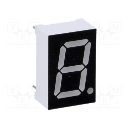 10 pcs : OPD-S5620LA-BW - Display: LED, 7-segment, 14.2mm, 0.56', No.char: 1, amber, 60mcd