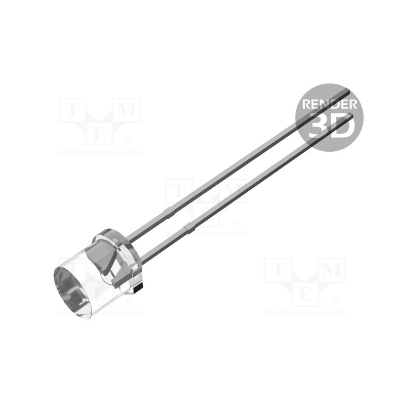 10 pcs : OST1MA57E1A - LED, 5mm, RGB, blinking,tricolour, 140°, 3.8÷5V, 20mA, Front: flat