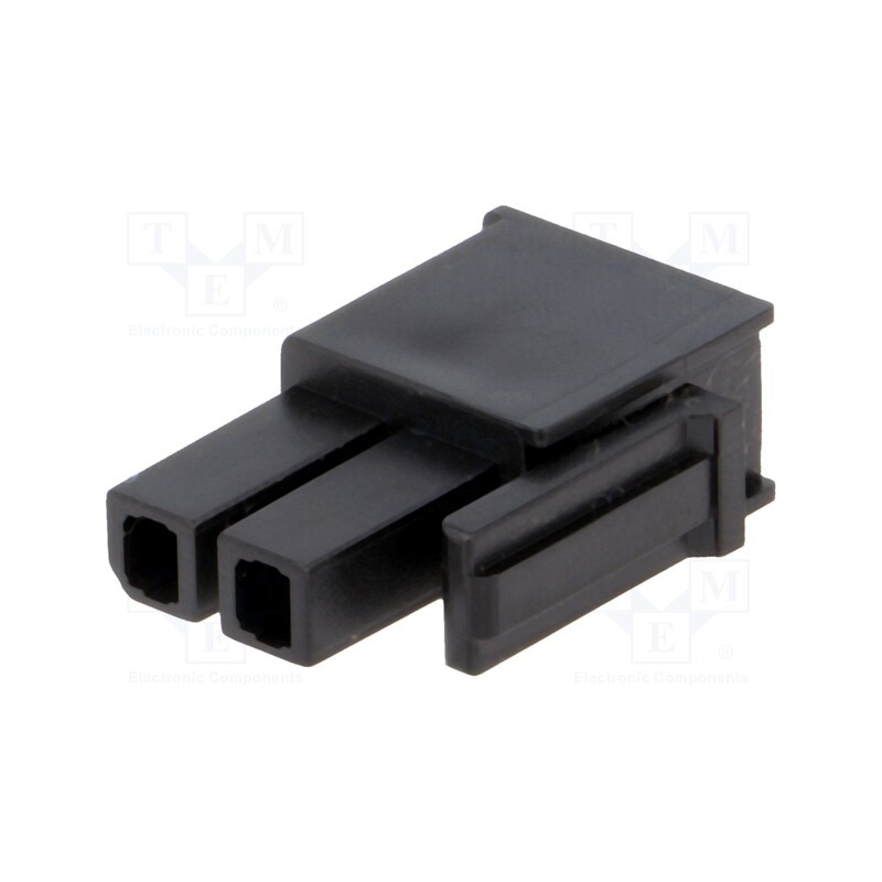 10 pcs : 1716920102 - Plug, wire-wire/PCB, female, Mega-Fit, 5.7mm, PIN: 2, UL94V-0, 23A