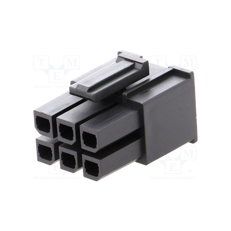 10 pcs : 1716920106 - Plug, wire-wire/PCB, female, Mega-Fit, 5.7mm, PIN: 6, UL94V-0, 23A