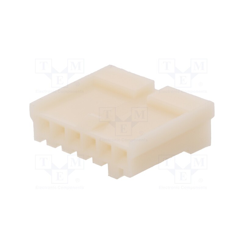 20 pcs : 171822-6 - Plug, wire-board, female, EI, 2.5mm, PIN: 6, w/o contacts, for cable
