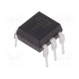 10 pcs : H11L1 - Optocoupler, THT, Ch: 1, OUT: Schmitt trigger, 5kV, DIP6, H11LX