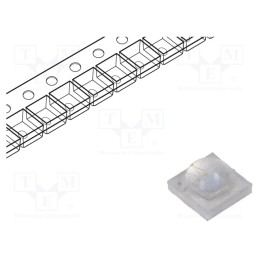 10 pcs : HL-C3535F3V3GA-ZW - LED, convex, 3.45x3.45x2.15mm, Pmax: 3W, P opt: 600÷700mW