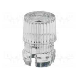 10 pcs : 8653 - LED lens, round, transparent, 3mm