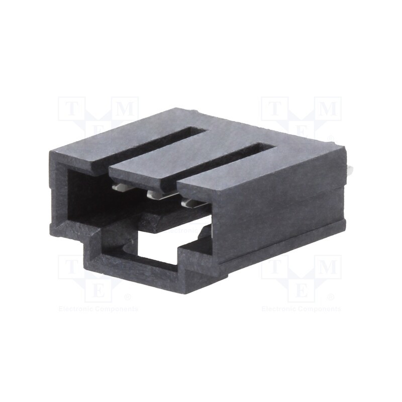 10 pcs : 1719710004 - Socket, wire-board, male, SL, 2.54mm, PIN: 4, THT, tinned, straight