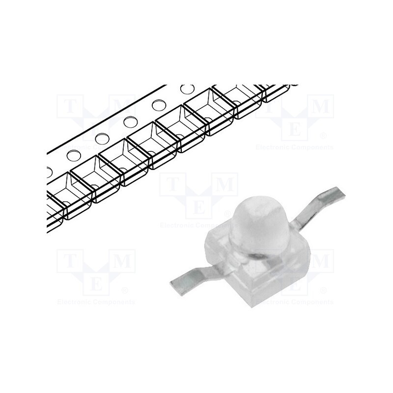 10 pcs : KM-27SURC-09 - LED, SMD, Gull wing, red, 1500÷2400mcd, 2.21x2.92x2.21mm, 20°, 20mA