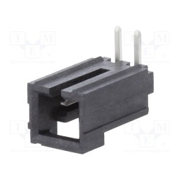10 pcs : 1719740002 - Socket, wire-board, male, SL, 2.54mm, PIN: 2, THT, tinned, angled 90°