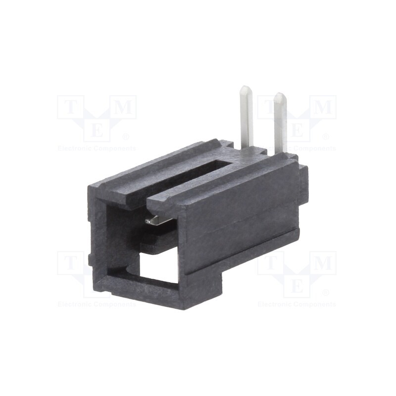 10 pcs : 1719740002 - Socket, wire-board, male, SL, 2.54mm, PIN: 2, THT, tinned, angled 90°