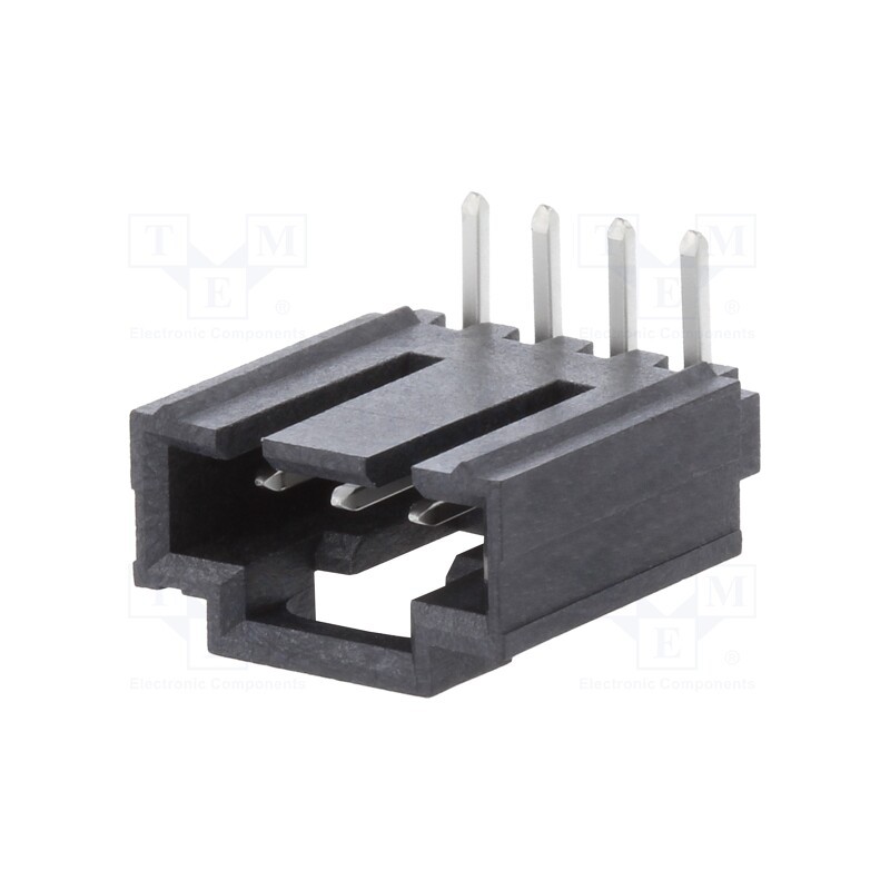10 pcs : 1719740004 - Socket, wire-board, male, SL, 2.54mm, PIN: 4, THT, tinned, angled 90°