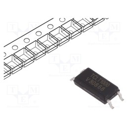 10 pcs : TCLT1000 - Optocoupler, SMD, Ch: 1, OUT: transistor, Uinsul: 5kV, Uce: 70V, SOP4L