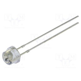 10 pcs : OSR5PA56A1A-CRLED14 - LED, 4.8mm, red, 750mcd, 100°, Front: convex, 5÷20V, No.of term: 2