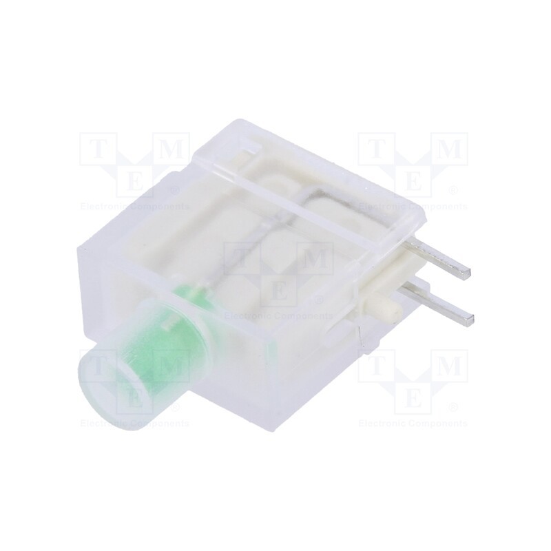 10 pcs : DBKD12 - LED, in housing, green, 3.9mm, No.of diodes: 1