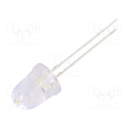 10 pcs : OSM5DKA201A-CRLED14 - CRLED, 10mm, white warm, 60000mcd, 8°, Front: convex, 20V