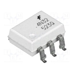 10 pcs : 4N32SM - Optocoupler, SMD, Ch: 1, OUT: Darlington, Uinsul: 2.5kV, Uce: 30V