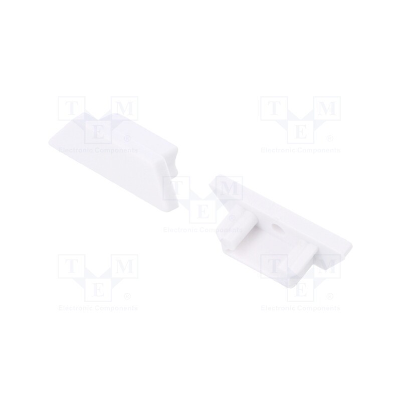 10 set : B2970001 -AS - Cap for LED profiles, white, 2pcs, ABS, ARC12