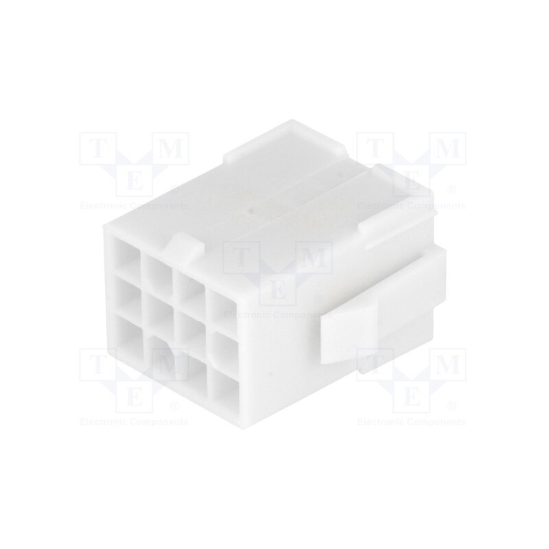 10 pcs : 172162-1 - Plug, wire-wire, male, Mini Universal MATE-N-LOK, 4.14mm, PIN: 12