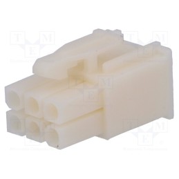 10 pcs : 172168-1 - Plug, wire-wire, female, Mini Universal MATE-N-LOK, 4.14mm, PIN: 6