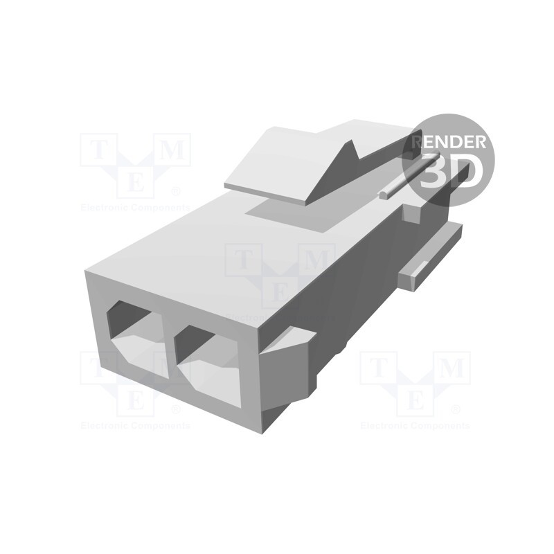 10 pcs : 172328-1 - Plug, wire-wire, male, Mini Universal MATE-N-LOK, 4.14mm, PIN: 2