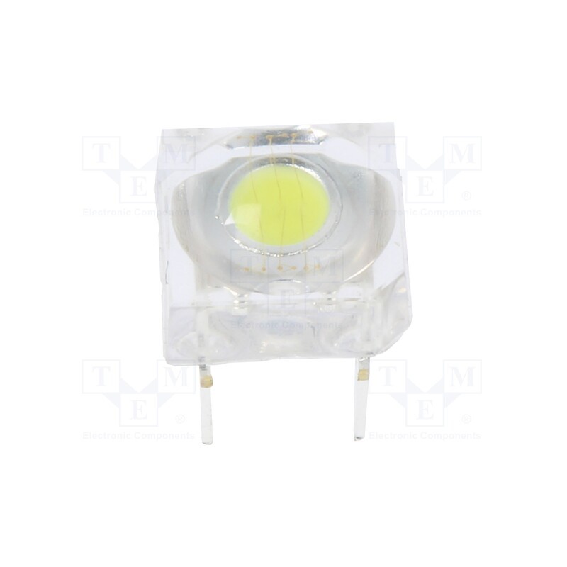 10 pcs : OS4WMEZ5D1P - LED Super Flux, 7.62x7.62mm, white cold, 24÷27lm, 120°, 60mA