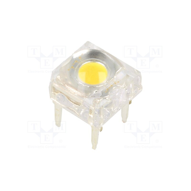 10 pcs : OS5MMEZ5D1P - LED Super Flux, 7.62x7.62mm, white warm, 19.5÷22lm, 120°, 60mA