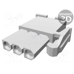 10 pcs : 172337-1 - Plug, wire-wire, female, Mini Universal MATE-N-LOK, 4.14mm, PIN: 3