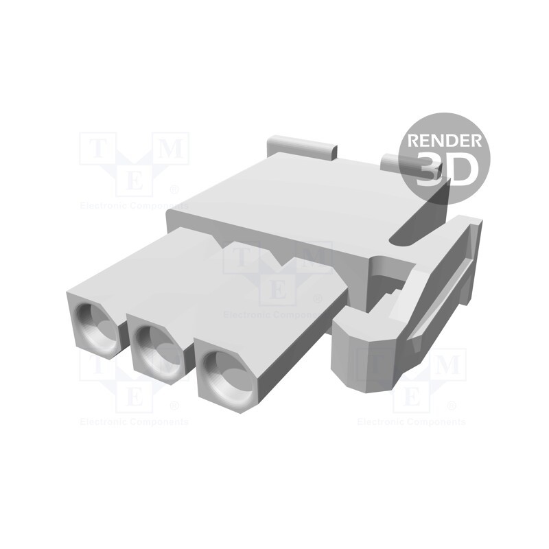 10 pcs : 172337-1 - Plug, wire-wire, female, Mini Universal MATE-N-LOK, 4.14mm, PIN: 3