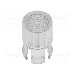 10 pcs : 8665 - LED lens, round, transparent, 5mm