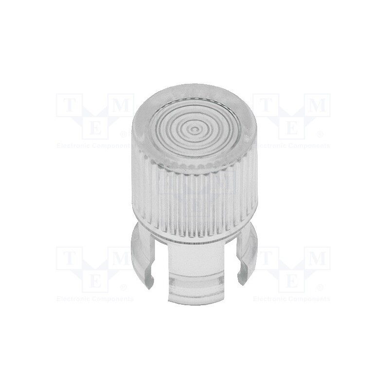 10 pcs : 8665 - LED lens, round, transparent, 5mm
