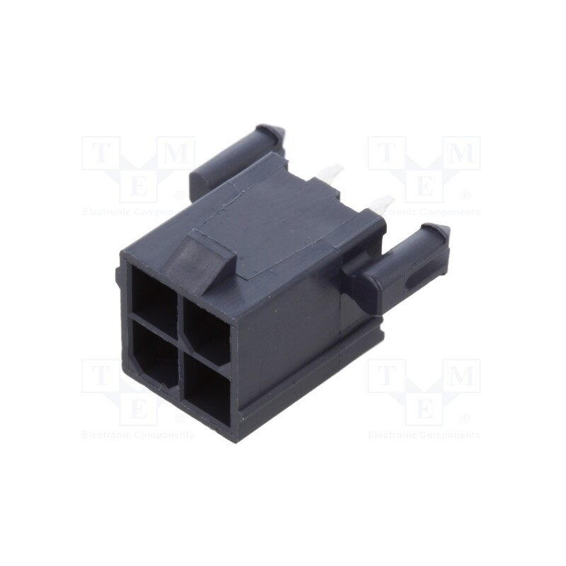 10 pcs : 1724470004 - Socket, wire-board, male, Mini-Fit Jr, 4.2mm, PIN: 4, Glow-Wire, THT