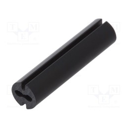 50 pcs : 8GE04V80537 - Spacer sleeve, LED, Øout: 4.8mm, ØLED: 3mm, L: 20mm, black, UL94V-0