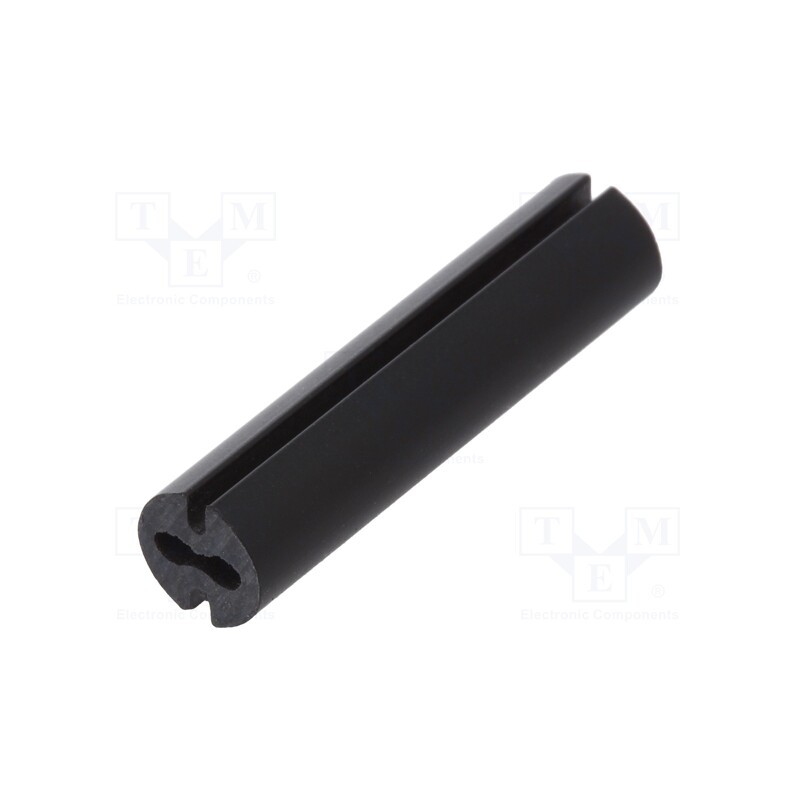 50 pcs : 8GE04V80537 - Spacer sleeve, LED, Øout: 4.8mm, ØLED: 3mm, L: 20mm, black, UL94V-0