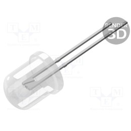 10 pcs : OSB56AA131A - LED, 10mm, blue, 8400÷10000mcd, 30°, Front: convex, 2.8÷3.6V