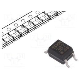 10 pcs : PC367N2J000F - Optocoupler, SMD, Ch: 1, OUT: transistor, Uinsul: 3.75kV, Uce: 80V