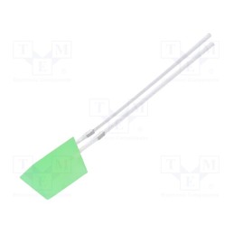 10 pcs : OSG5DA7ZE4B - LED, green, 750÷1120mcd, 140°, Front: flat, 2.9÷3.4V, 5.35x5.35x7mm