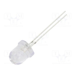 10 pcs : OSG38A8131P - LED, 7.8mm, bluish green, 25000÷30000mcd, 30°, Front: convex