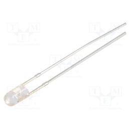 10 pcs : OSO5PA3E31B-12V - LED, 3mm, orange, 2180÷3000mcd, 30°, Front: convex, 12V, -30÷85°C