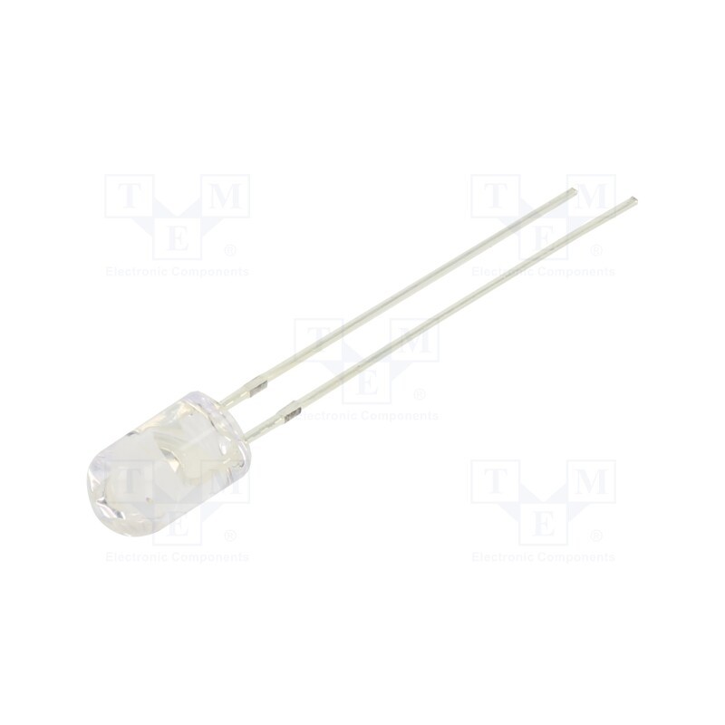 10 pcs : OSO5PA5E31B-5V - LED, 5mm, orange, 2180÷3000mcd, 30°, Front: convex, 5÷7.5V, -30÷85°C