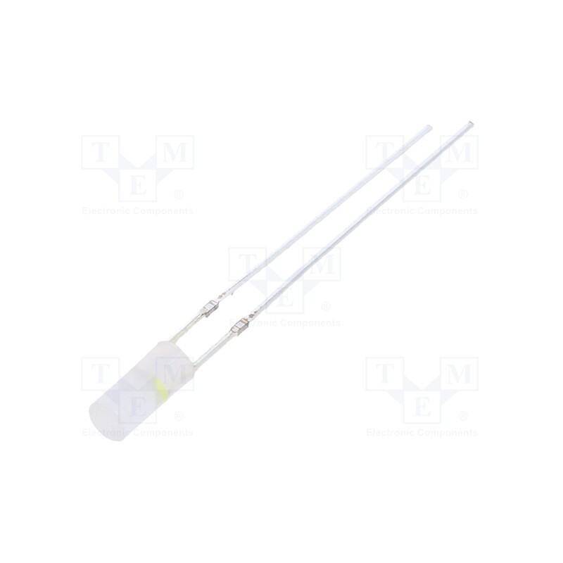 10 pcs : OSWRP23962B - LED, 3mm, red/cold white, 60°, Front: flat, 1.8÷2.6/2.9÷3.6V, 108mW