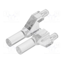 10 pcs : 1272.1012000000001 - Fiber for LED, round, Ø3mm, No.of mod: 2, Front: flat